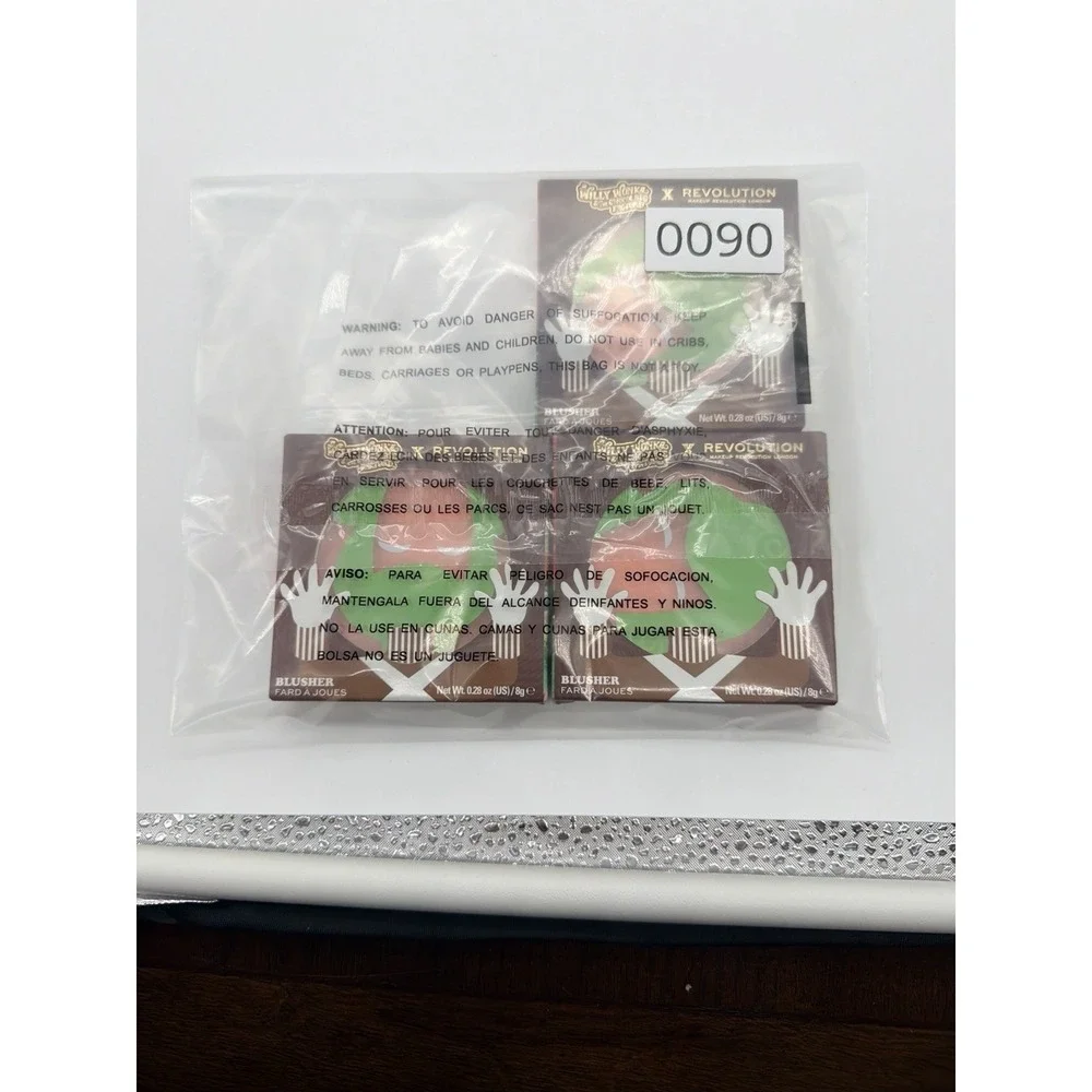 Revolution x Willy Wonka Blusher Make-Up Blush | New 3 Pack Blusher Sealed